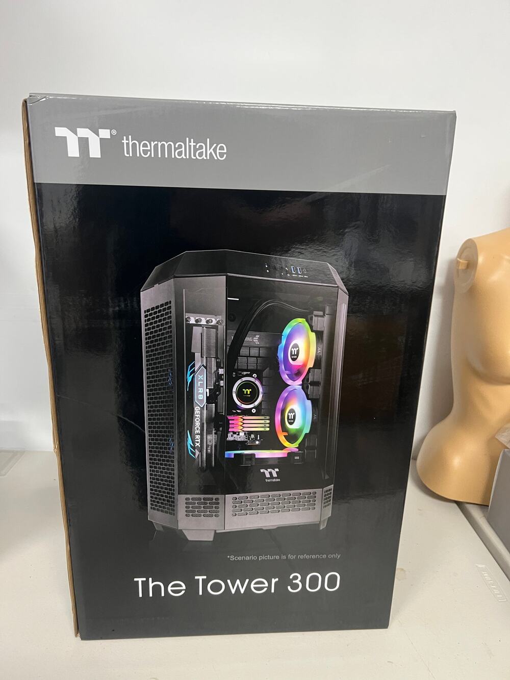 Thermaltake The Tower 300 Micro ATX Gaming PC Case 3x Tempered Glass Black